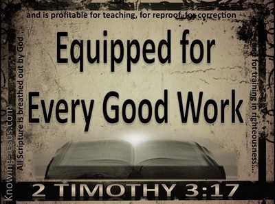2 Timothy 3:17